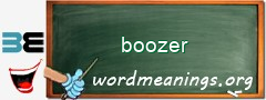 WordMeaning blackboard for boozer
